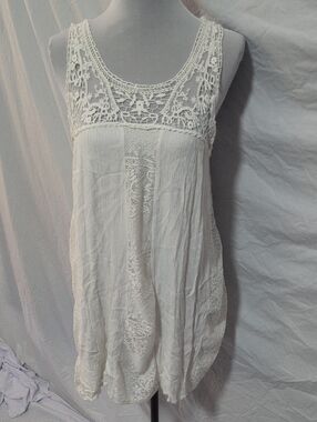 Purple Snow White Crochet Lace Camisole Tank